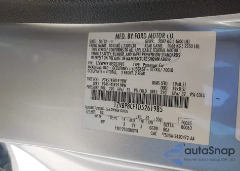 2013 Ford Mustang Gt Premium from USA, damaged, VIN 1ZVBP8CF1D5261985